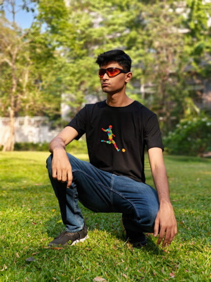 Calyz Footballer Black T-shirt